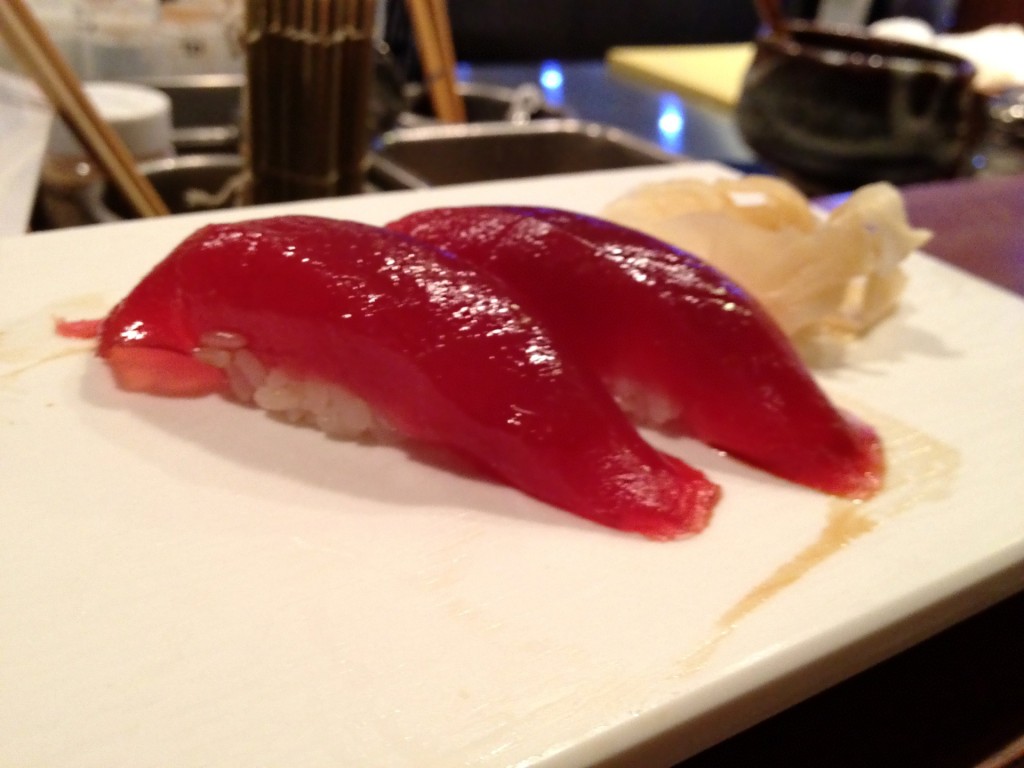 Honmaguro (Bluefin Tuna) at Shunji (© 2012 The Offalo)