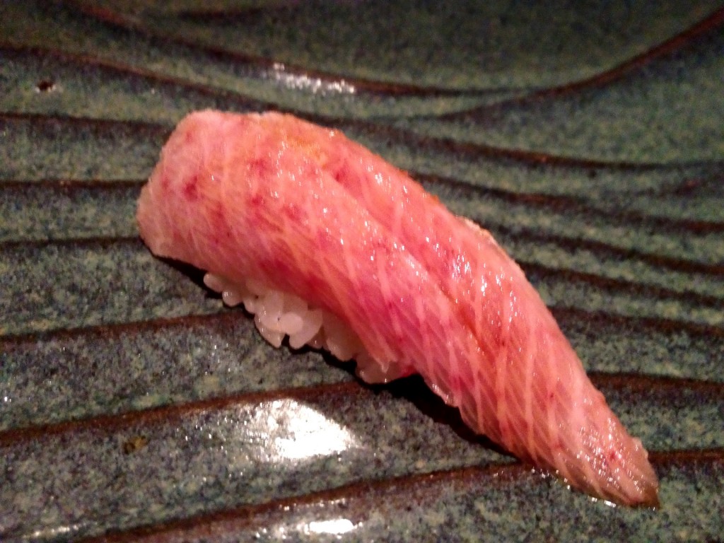 Tennen Buri (Premium Wild Yellowtail) @ Sushi Taro (© 2013 The Offalo)