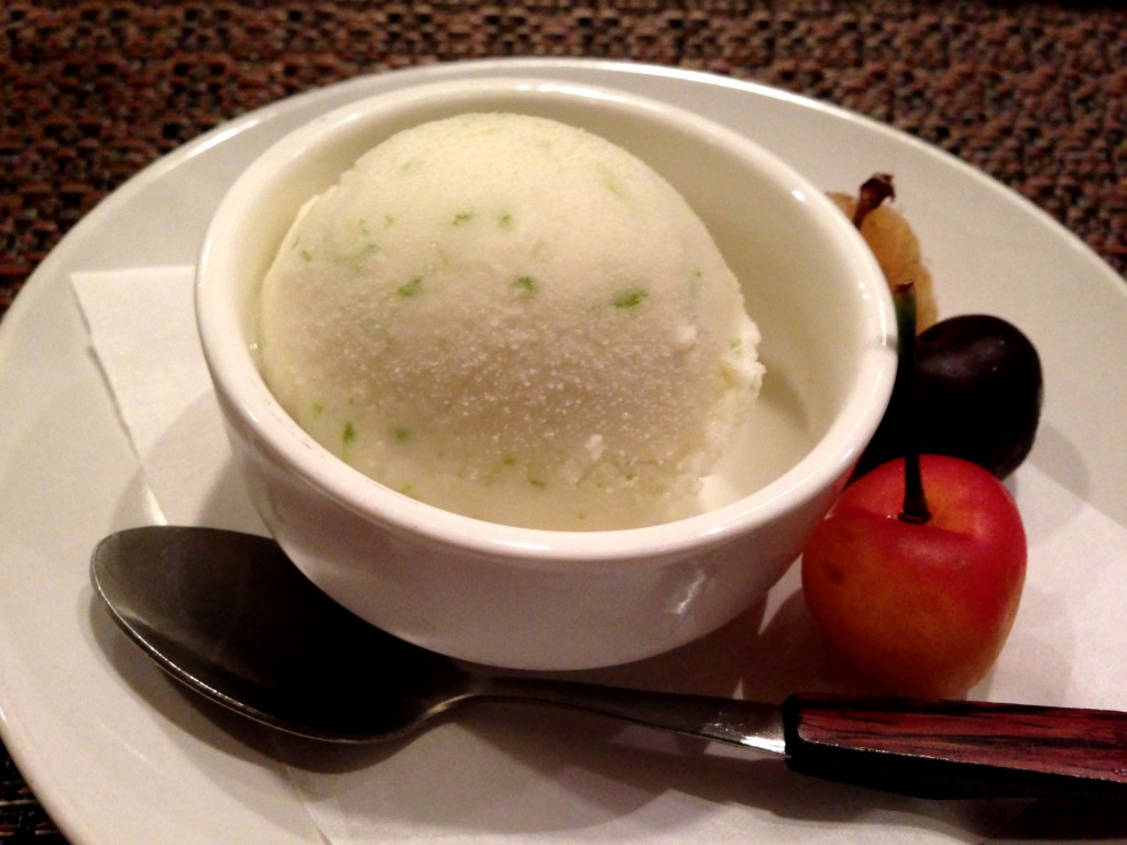 House-Made Lime Ice Cream @ Shunji (© 2013 The Offalo)