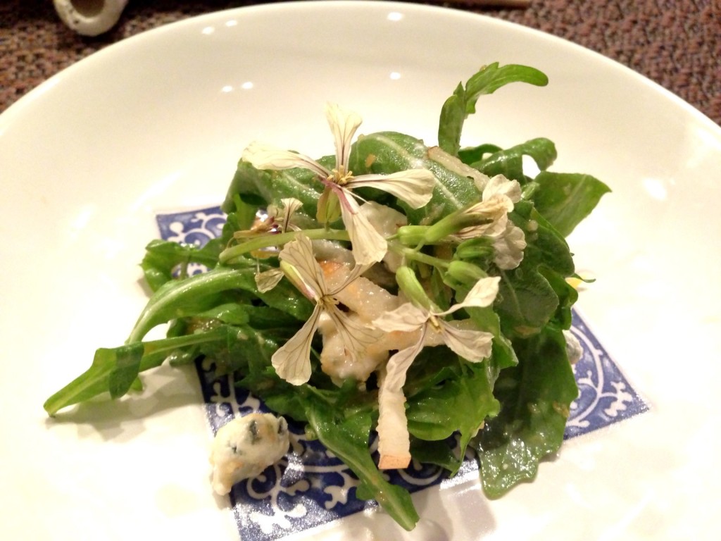 Arugula Salad w/Lobster & Bleu Cheese @ Shunji (© 2013 The Offalo)